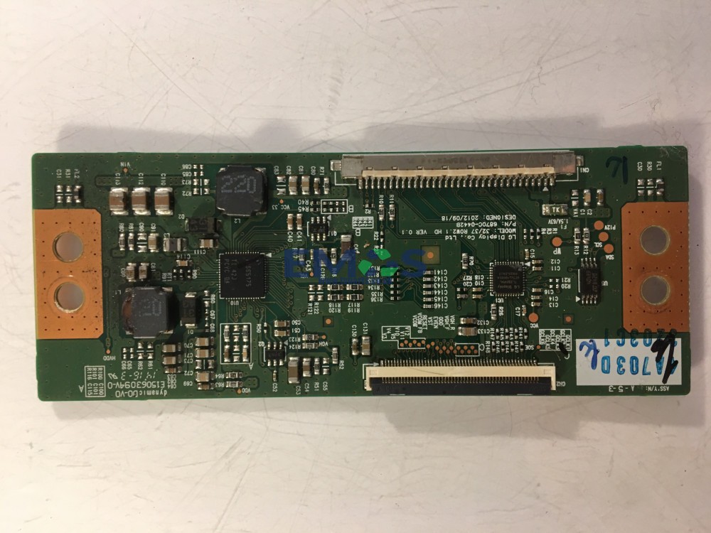 6870C-0442B 6871L-3203C JVC LT-32C650 TCON BOARD (6870C-0442F)