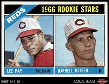 1966 Topps #424 Lee May / Darrell Osteen Reds RCs RC 6.5 - EX/MT+