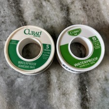 Lot of 2 Medline CURAD 1/2 in. Waterproof Adhesive Tape 5 yds. On Each Roll