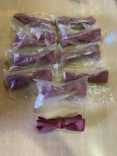 Lot Of 10 NEW Vintage Royal Rust Resistant Classic Tuxedo Clip On Bow Tie