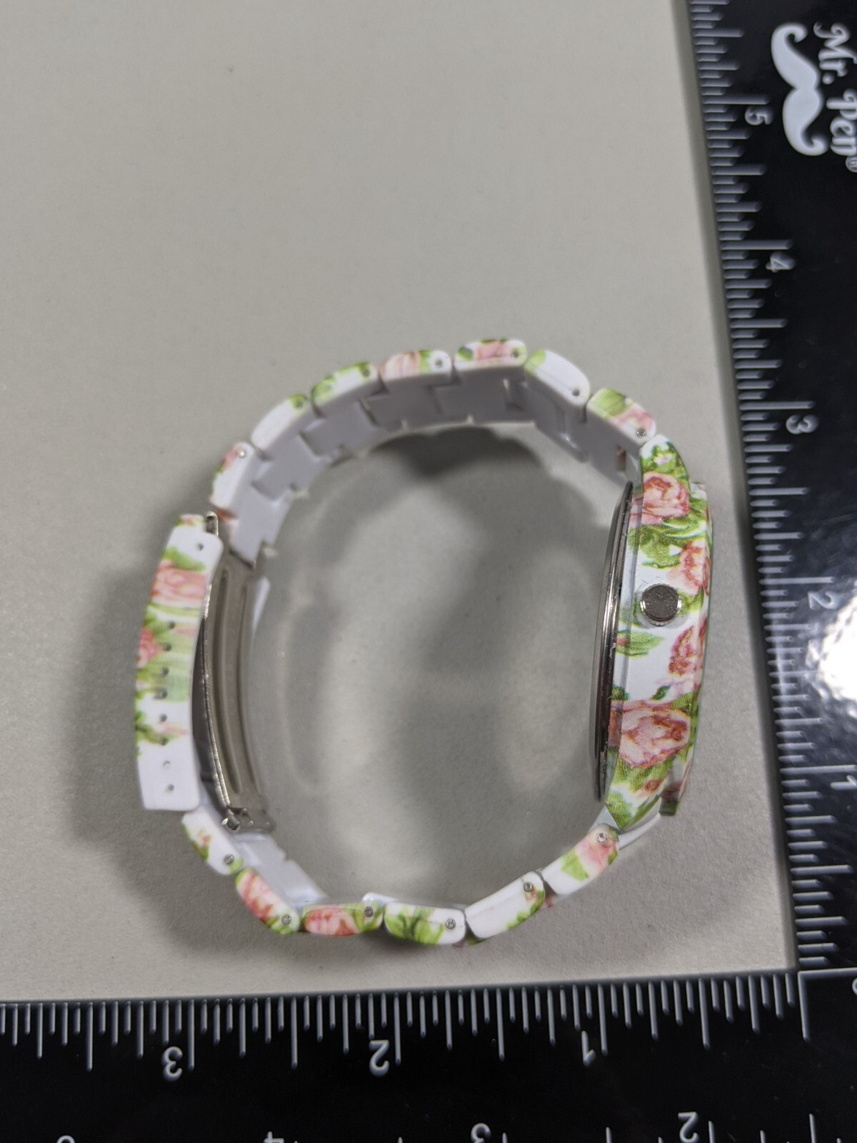 Strada White Dial Round Flower Pattern Case 39 mm… - image 3