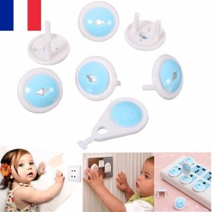 6 X Protection De Securite Enfant Bebe Cache Prise Electrique Rotation Verrou Ebay