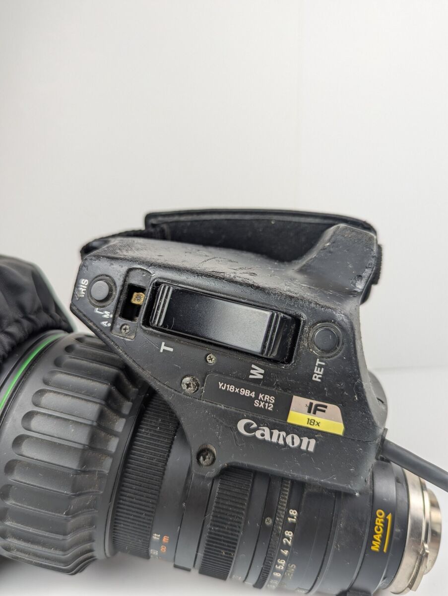 Canon YJ18x9B4 KRS SX12 IF 18x 9-162mm 1:1.8 BCTV Zoom Lens Canon YJ18x9B4 KRS SX12 IF 18x 9-162mm 1:1.8 BCTV Zoom Lens