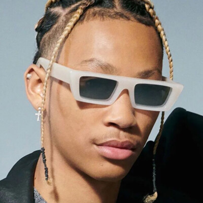 Fashion Small Cat Eye Square Sunglasses Men's Women Retro Hip Hop Shades Glasses
