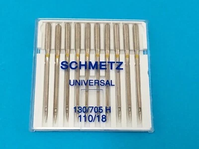 Schmetz Nadeln System 130-110/18 Flachkolben Nadel für Dickstoff wie Leder,Jeans
