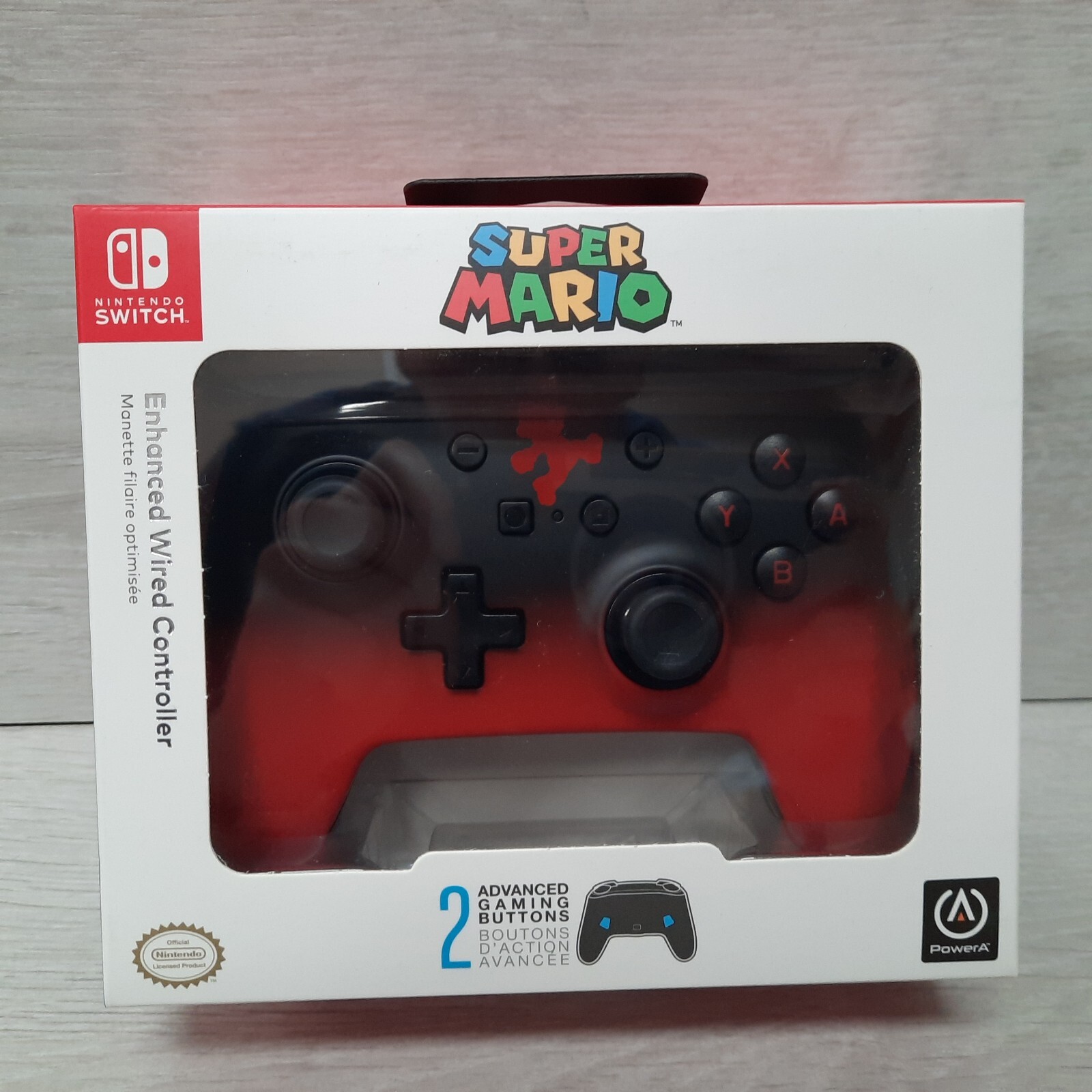 PowerA Enhanced Wired Controller for Nintendo Switch – Super Mario Fade - New
