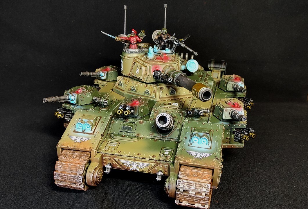 Warhammer 40k commission painted Astra Militarum Cadian