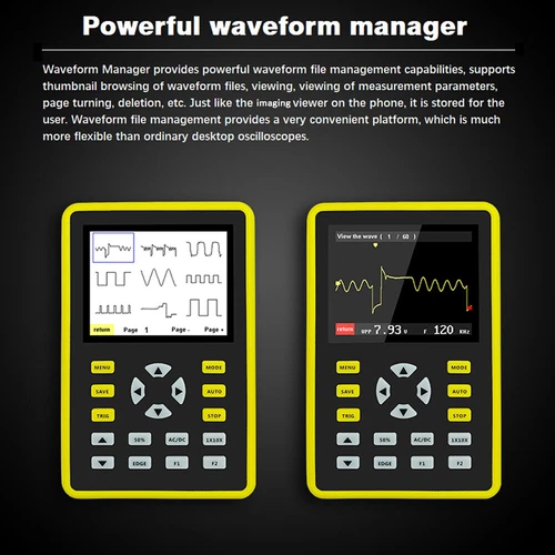 Digital Oscilloscope Single-Channel 500 MS/s 100 MHz 2.4" Analog Bandwidth - Picture 6 of 11