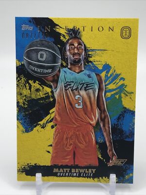 2021-22 Topps Inception Overtime Elite Yellow #17 Matt Bewley /150 