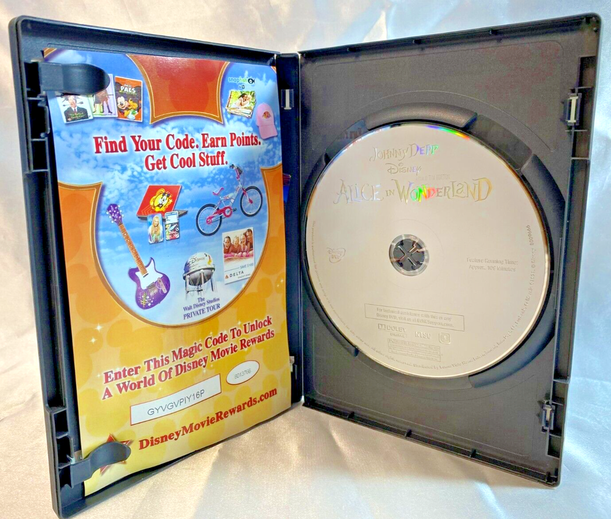 ソサエティー DVD ディスクのみ Disney's Alice in Wonderland 2010 DVD by Tim Burton with Johnny