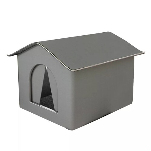 Outdoor Cat House Waterproof Breathable Pet Bed Dog Kennel Stray Cats Shelter - Picture 13 of 14