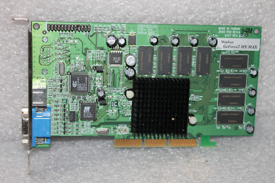 Leadtek WinFast Geforce2 MX Max - 64MB RAM Passive/Silent - AGP Slot Win98 Gamin