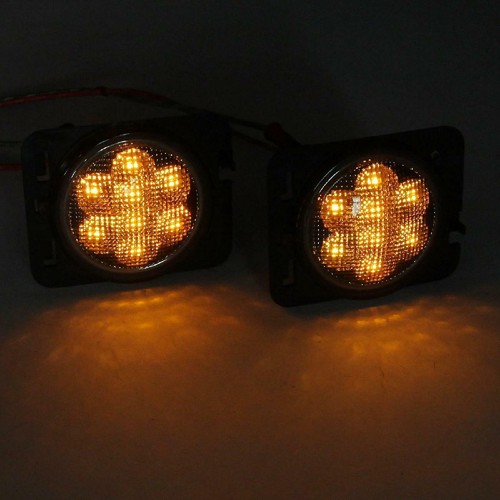 Juego de luces guardabarros con señal de giro y marcador lateral LED para Jeep Wrangler JK 2007-2017 - Imagen 6 de 12