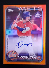 Diego Mosquera 2024 Topps Pro Debut Auto Orange /25 #PD-72 New York Mets