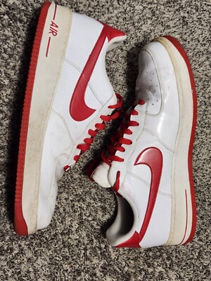 Nike Vintage Sport Red and White Air Force Low 1  display picture 2