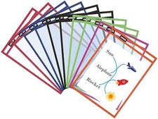 Dry Erase Pockets, Dry Erase Sleeves, Plastic...