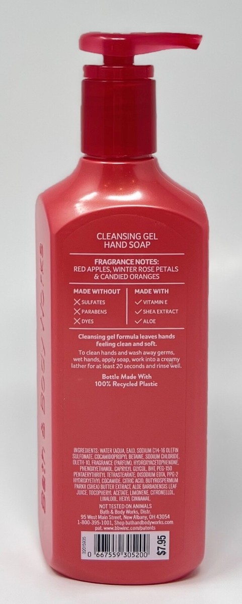 1 BATH & BODY WORKS WINTER CANDY APPLE CLEANSING GEL HAND SOAP