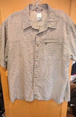 Men s Large North Face Short Sleeve Button-Up Shirt