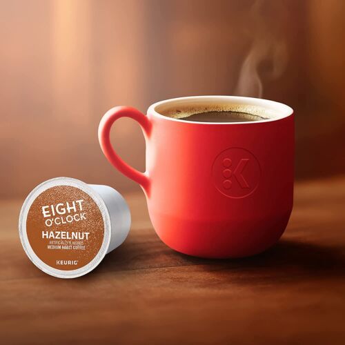 2-9D *144 Count*  Eight O'Clock 100% Arabica  Hazelnut  ROAST Coffee K-Cup Pods - Afbeelding 1 van 5