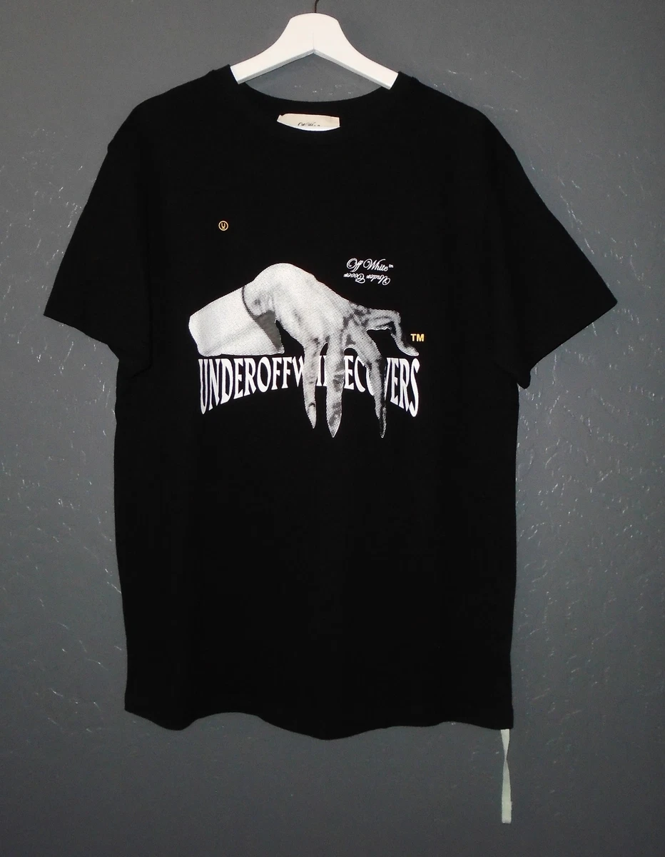 OFF WHITE Virgil Abloh T-Shirt Under Cover Jun Takahashi Black NEW Size MD