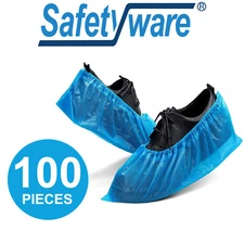 100x Anti-Skid Non Slip Waterproof Disposable Boot Shoe Covers Protector Bulk