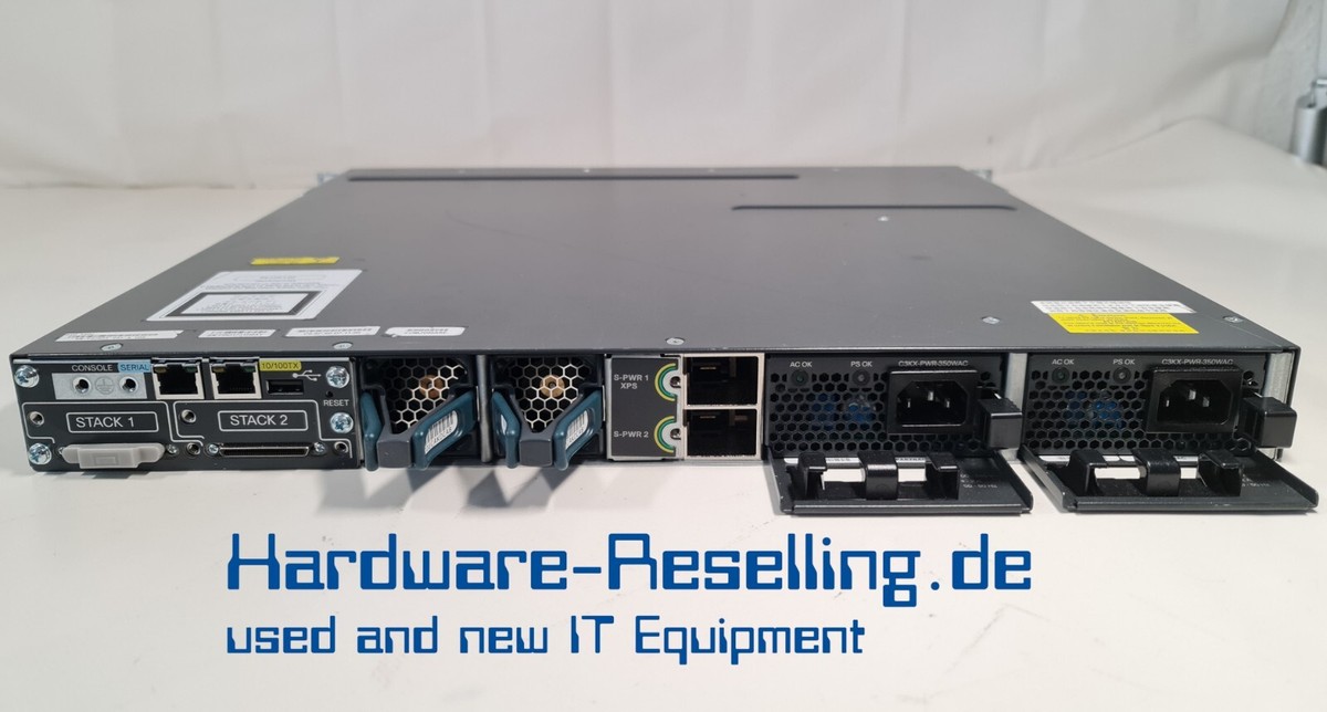 Switch Cisco WS-C3750X-24T-S Gigabit 24 Porte – Ricondizionato, Spedizione In Giornata!