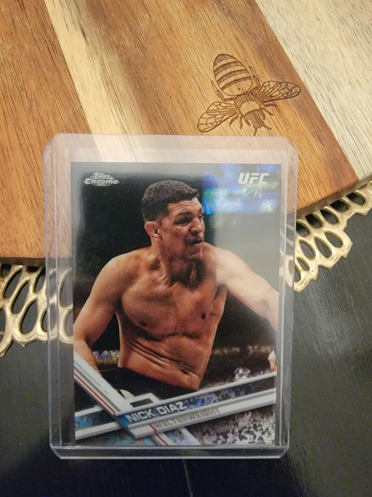 2017 Topps Chrome Nick Diaz Diamond Refractor #22