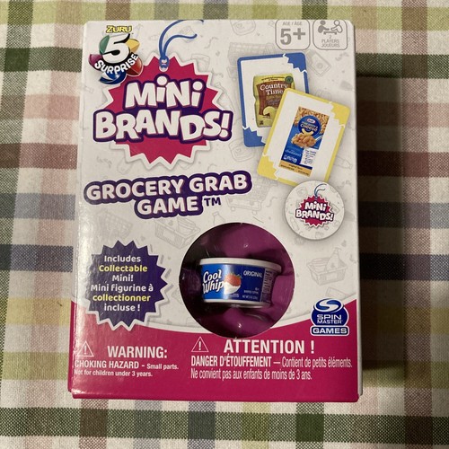 5 Surprise Mini Brands Grocery Grab CARD GAME Great Gift Cool Whip New