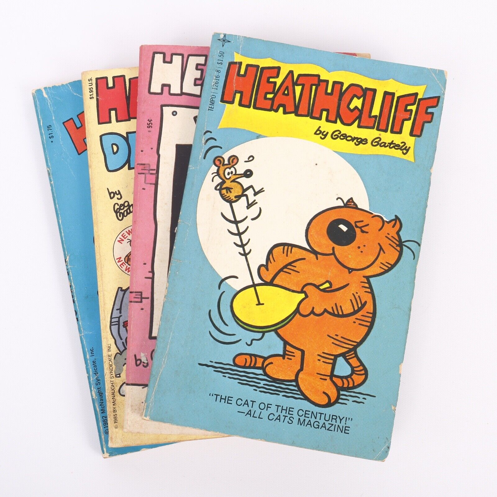 Heathcliff Vtg Paperback Comic Books by George Gately 70s/80s Tempo