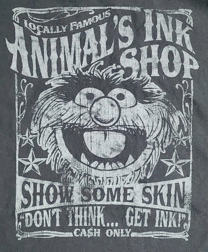The Muppets T-Shirt Sz Medium Animal's Ink Shop Collectible Tee