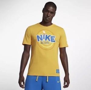 Nike Kyrie Irving 4 KIX CEREAL Yellow Dri-Fit Mens T-Shirt BV3147-739 | eBay