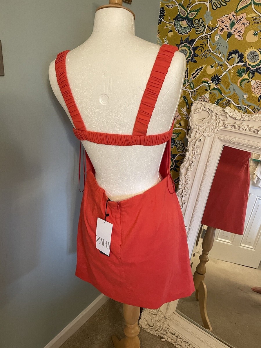 sachin and babi light blue dress Zara red backless dress L Uk 12