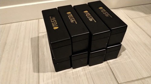 4 BLACK PCGS STORAGE HOLDER BOXES - Can Hold 20 PCGS Slabs (stock photo)