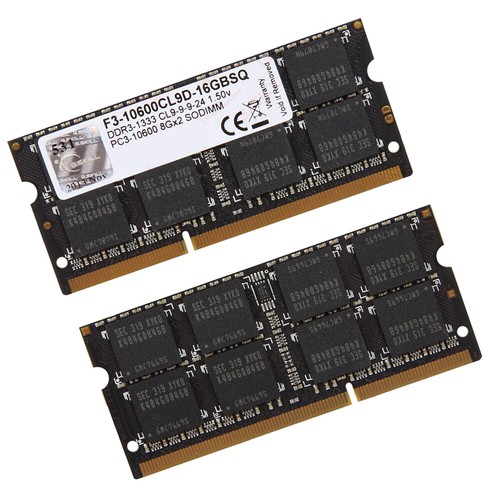 G.SKILL 16GB Kit 2x 8GB DDR3 1333MHz PC3-10600S 204Pin sodimm Laptop Memory RAM - Picture 3 of 8
