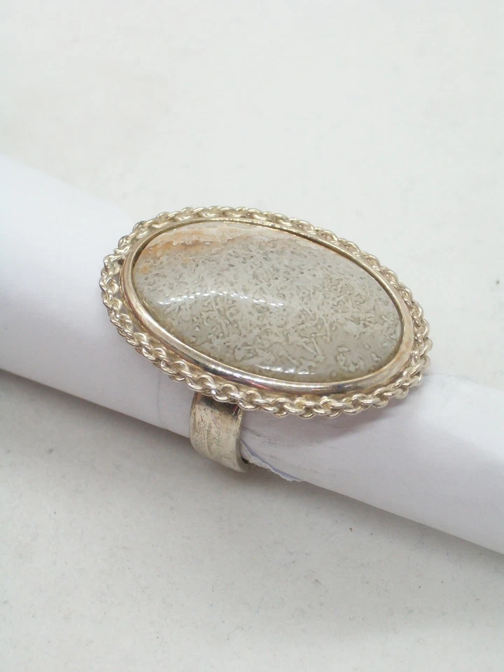 ANELLO in ARGENTO 925 con AGATA naturale - pietra dura - pietre dure - - Immagine 2 di 4