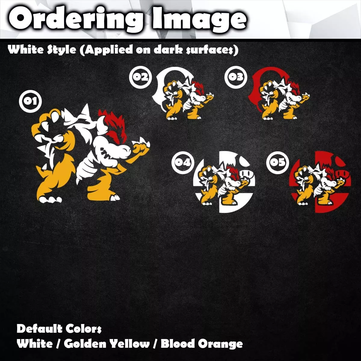 BOWSER vinyl decal from Super Mario Bros. Choose Your Favorite! Paper  Mario, Mario Brothers, King Koopa