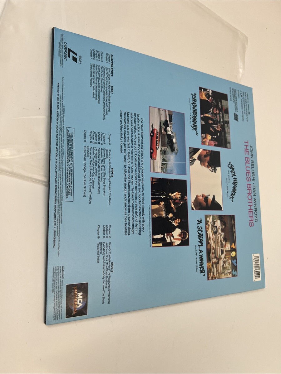 The Blues Brothers Laserdisc 16020 LD John Belushi Dan Aykroyd