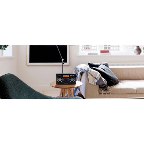 Sangean DPR-25+ Kofferradio DAB+, UKW AUX Akku-Ladefunktion Schwarz - Bild 4 von 4