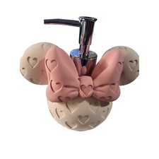 Minnie Mouse Soap/Lotion Dispenser - Pink Heart Print, Pump, Disney Decor