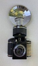 BEACON II CAMERA w/ FLASH  2 BULBS VINTAGE 1950s Maybe Works AS IS For Parts