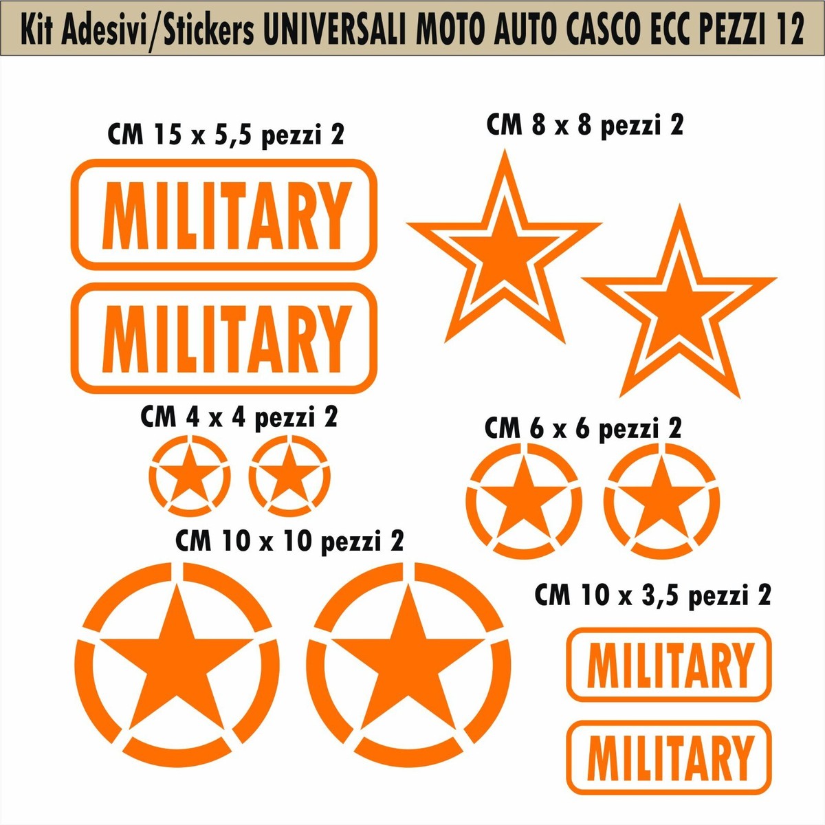 Adesivo Stella Militare US Army Distrutto - Grigio 30cm Per Auto E Moto
