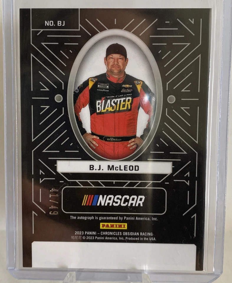 B.J. McLeod 41/49 Auto Obsidian Purple Electric Etch 2023 Chronicles Racing - Image 2 of 2