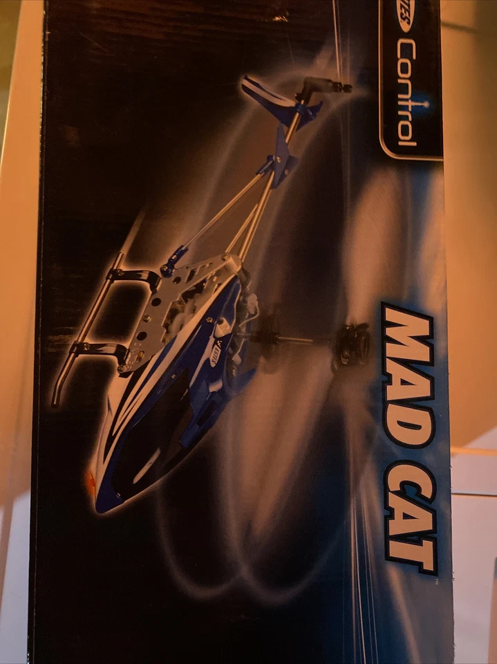 Estes MadCat Helicopter Toy W/ Remote Control Set of 2 Blue & Red - Image 3 of 4