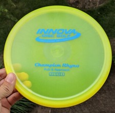 Pearly Penned Champion Rhyno Disc Golf Innova NEW 171g Yellow