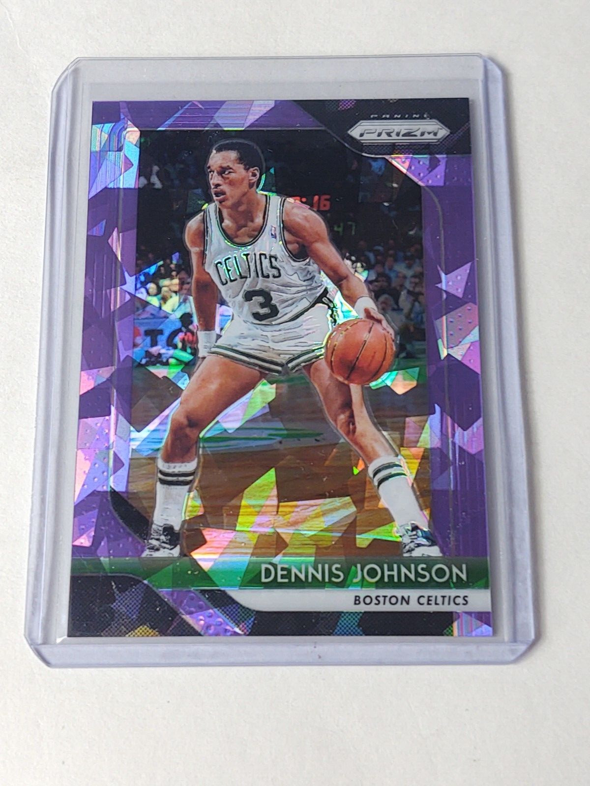 2018-19 PANINI PRIZM PURPLE CRACKED ICE DENNIS JOHNSON #113/149