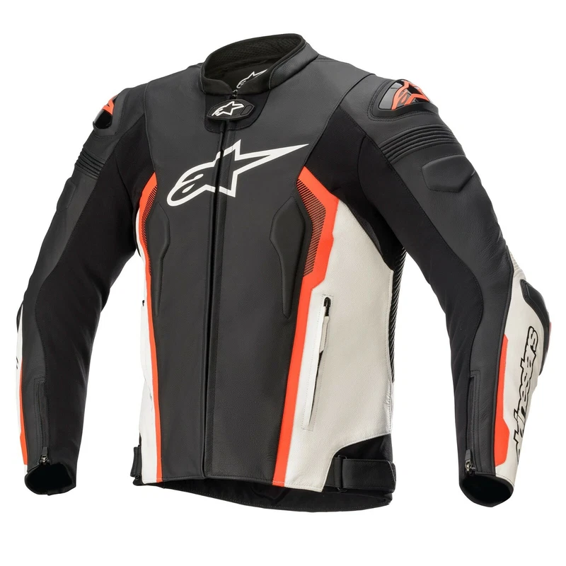 Alpinestars Missile V2 Leather Black White Red Flu, photo 1 of 4