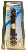 Vintage NuTone PB-30LPB Pushbutton Lighted Door Bell Brass Polished PleaseRead 