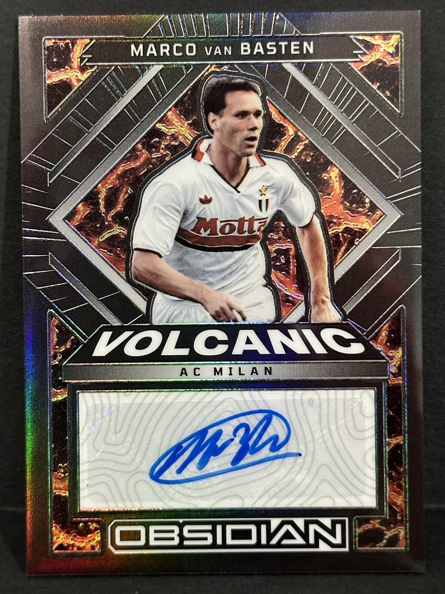 2022-23 Panini Obsidian AC Milan Volcanic Auto Marco Van Basten