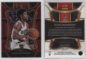 2023 Panini Select Mezzanine Level Maroon Prizm /175 Scoot Henderson Rookie RC