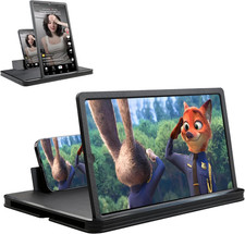 14" Screen Magnifier for Cell Phone, 3D Foldable Phone Stand Screen Enlarger, Mo
